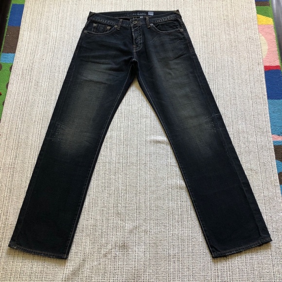 VINTAGE-Guess Jeans, Rebel ~ Low Rise Straight, size W34/L32, vintage blue. - Picture 5 of 17